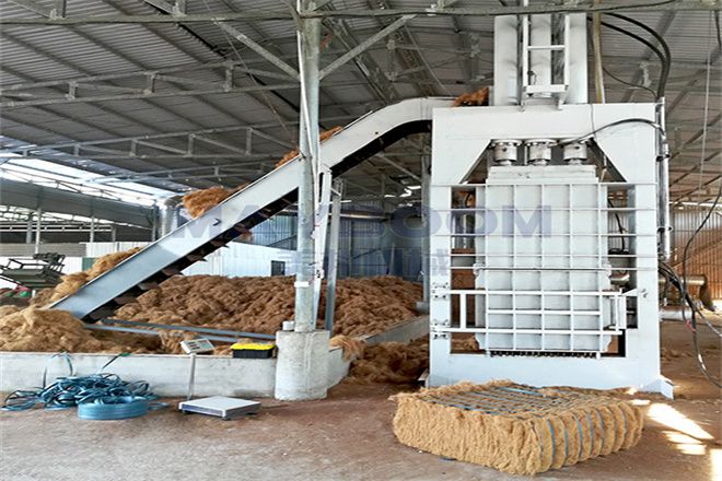 Coconut Fiber Baling Machine